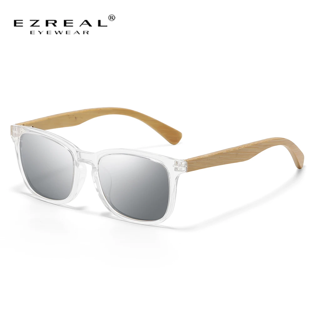 

EZREAL Polarized Bamboo Sunglasses Men's Wooden sunglasses Women's brand Log UV400 Oculos De Sol a1011