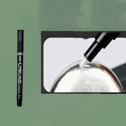 Waterproof Electroplating Gold & Silver Paint Marker Pen for Precision Coloring and Repair (1pcs Silver)