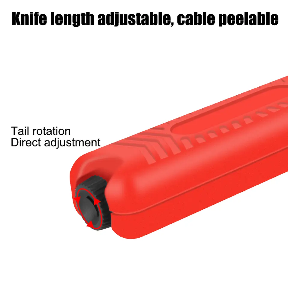 8-28mm Adjustable Round Cable Insulation Stripper Sheath Cutting Hand Tool image 5