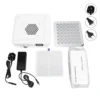 60W Nail Vacuum Dust Collector White Strong Suction Quiet Nail Fan Dust Collector Fine Mesh Filter Powerful for Nail Polishing 6