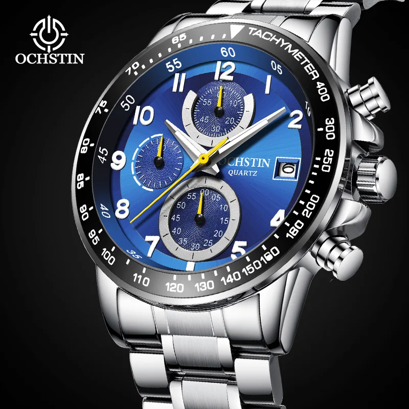 Ochstin 2024 Pilot Series Leisure Fashion Multi functional Quartz Movement Waterproof Watch Men's Quartz Watch