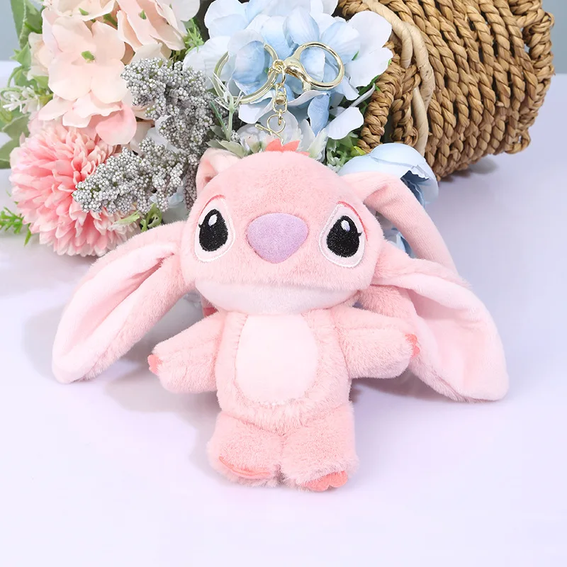 thumbnail image 1 of Llavero con muñeco de dibujos animados de Stitch, muñeco de peluche, mochila colgante, decoración, ángel, lindo periférico, amigos, pareja, regalo de cumpleaños y Navidad, 1 of 4