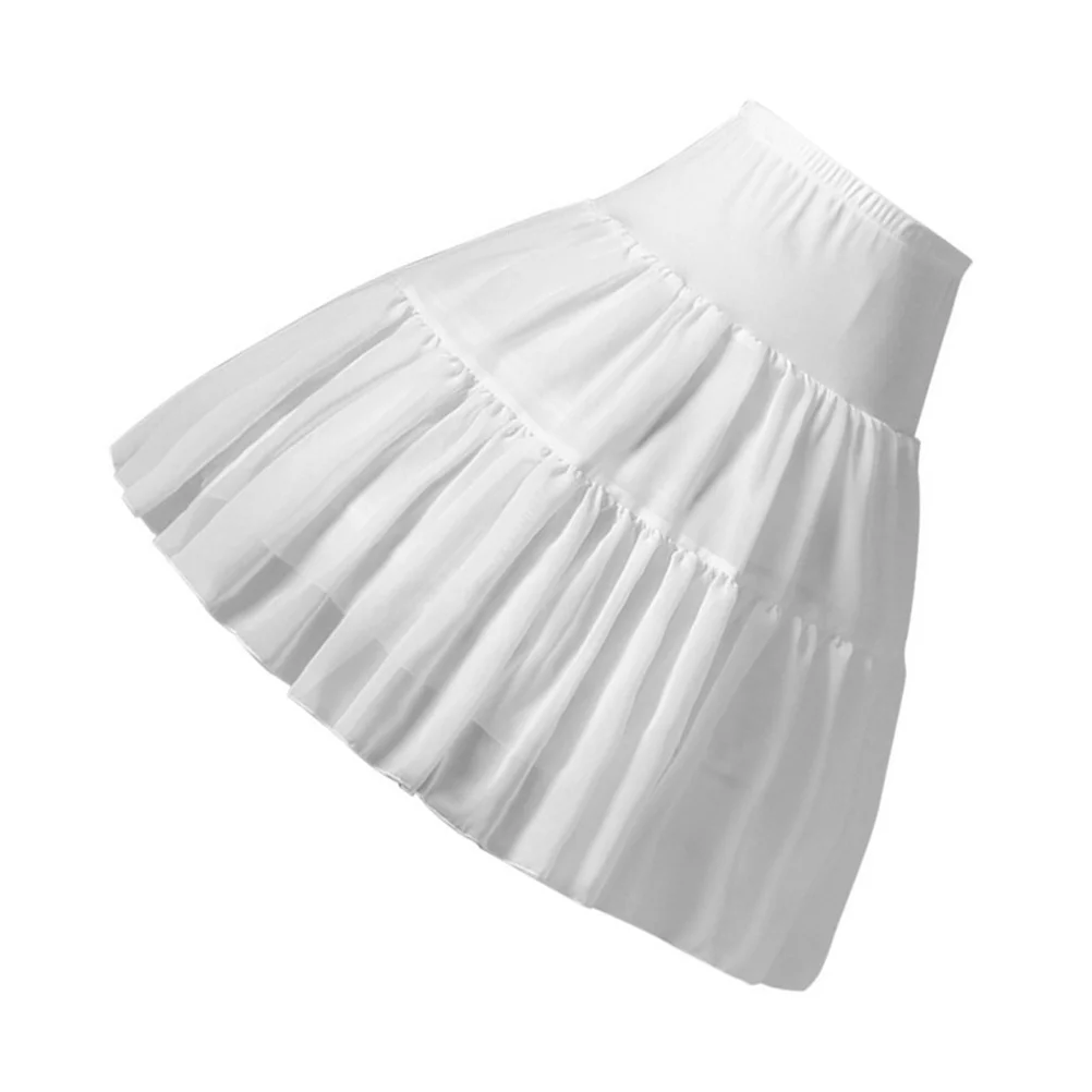

Herringbone Skirt Layered Crinoline Tulle Dress Prom Lolita Petticoat Chiffon for Women Bride Puffy Dresses