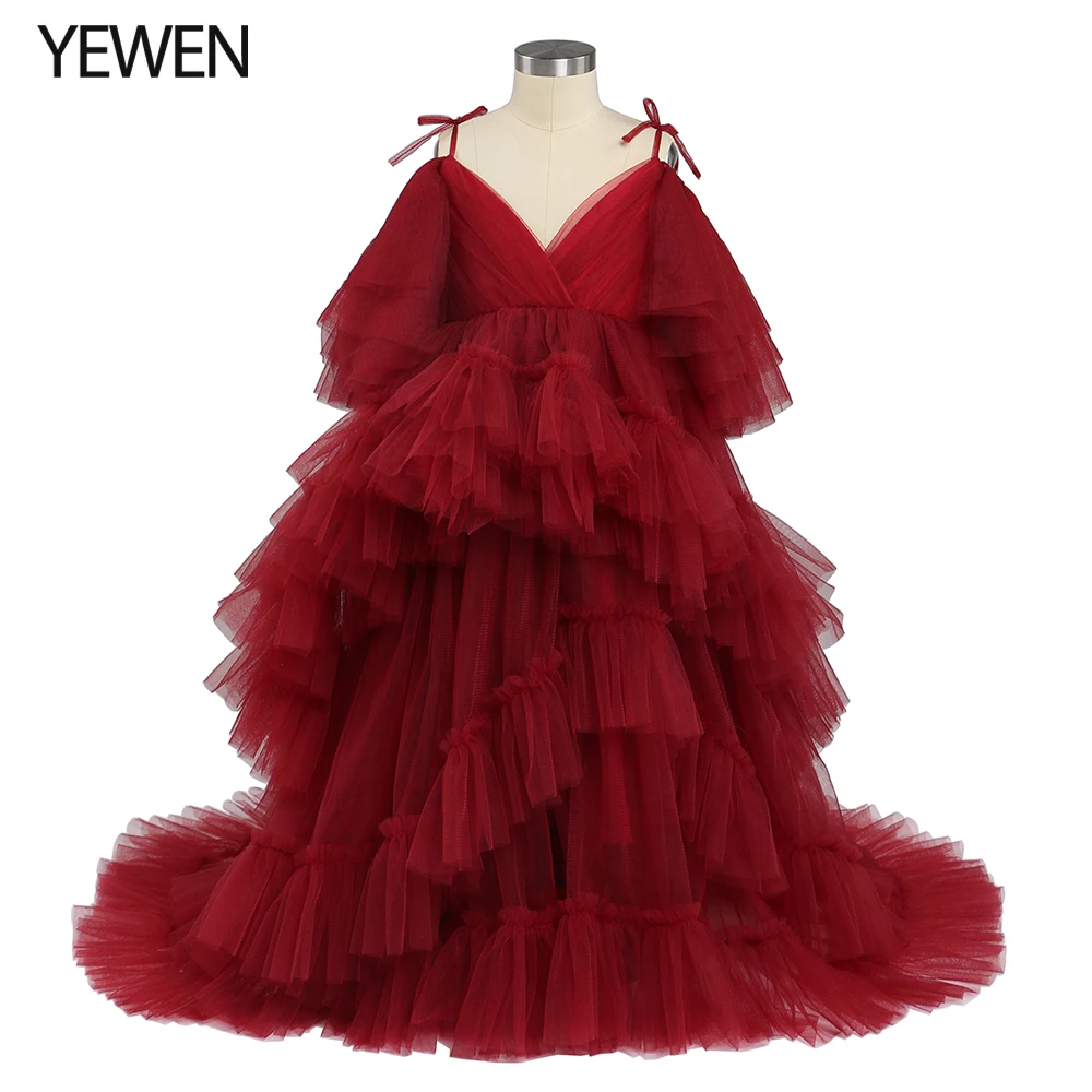 

Ruffles Little Flower Girls Dresses for Weddings Baby Party Frocks Cute Children Photography Dress Outfit Mom&Baby YEWEN