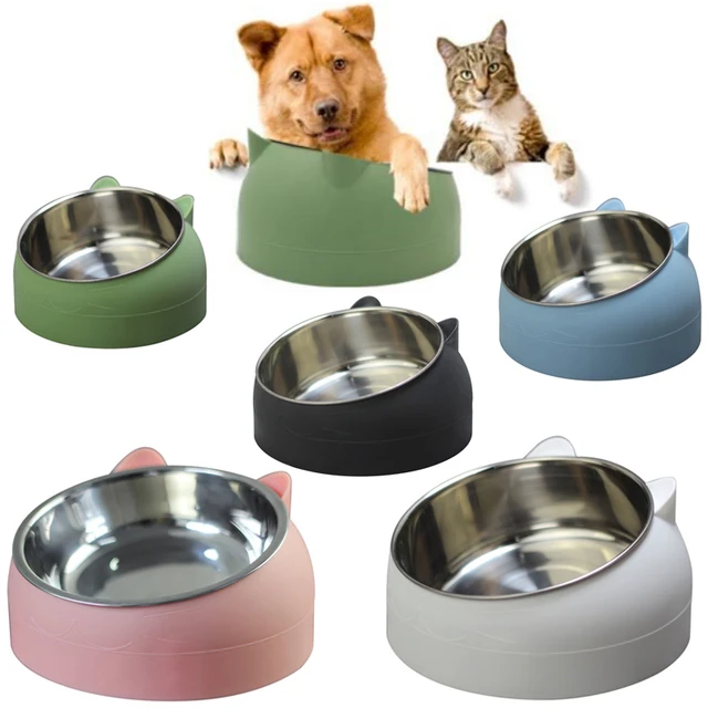 Pet Bowls Dog Food Water Feeder Stainless Steel Pet Drinking Dish Feeder Cat Puppy Feeding Supplies Small Dog Accessories 5