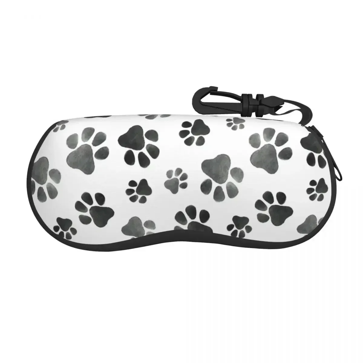 Dog Paw Pattern Glasses Case Lightweight Eyewear Storage Box Outdoor Travel Portable Anti-Pressure Sunglasses Case Pouch