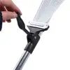 Garden Leaf Rake Expandable Cleaning Leaves Sticks and Debris Telescoping Handle Lightweight for Flower Beds Roof Gardening Yard 4