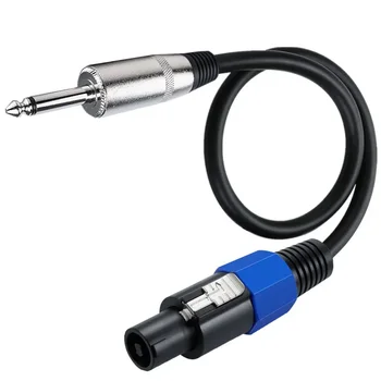 Cavo per altoparlante Connettore maschio Speakon a 1/4 "maschio TS Cavo per spina altoparlante Jack altoparlante a spina 1/4 TS 0,5 m 1,8 M 3 m 10 M 15 M 20 M