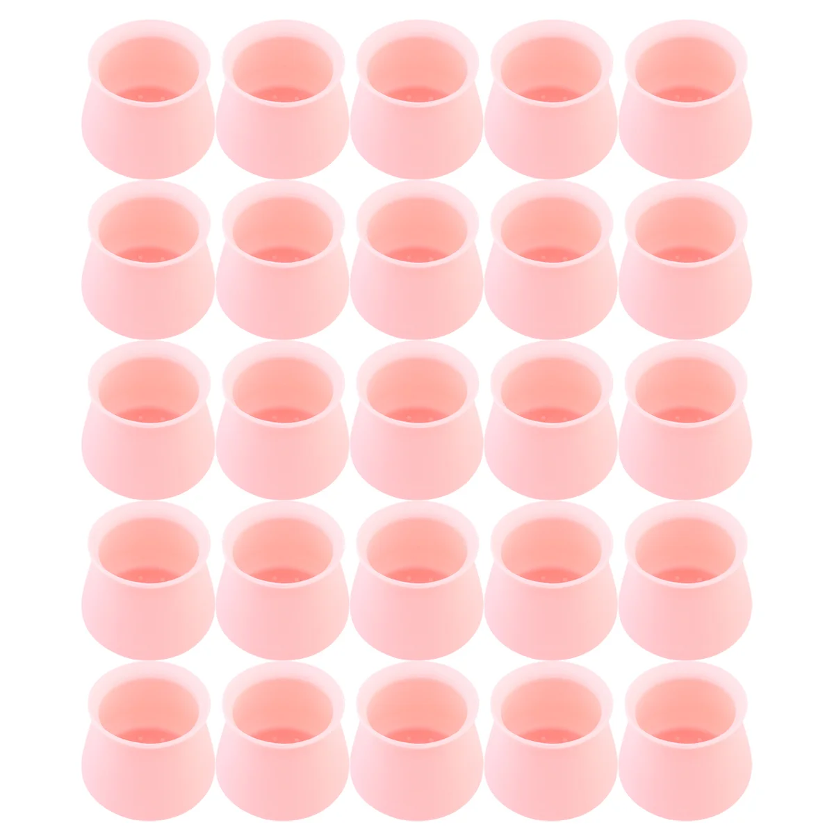 

1 Set 20Pcs Silicone Chair Leg Cover Floor Protectors for Home use (Round Pink)
