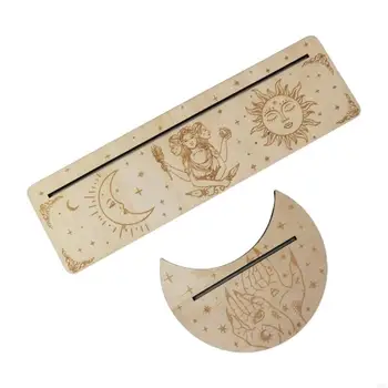 Wooden Tarot Card Holder Stand Set 1