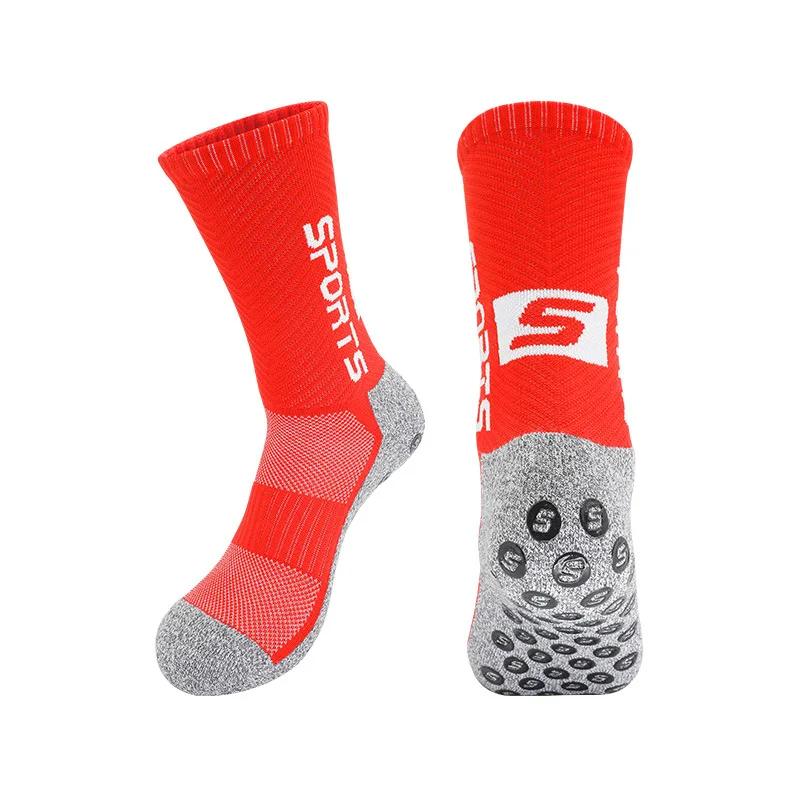Footbauer Sox Professional Training Sports Socks Round Silicone Suction Cup Non Slip Towel Bottom Soccer Socks