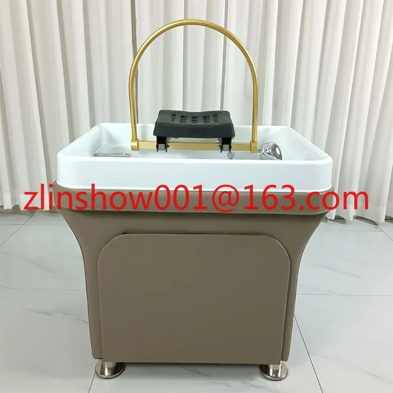 New Mobile Shampoo Basin Barber Shop Spa Fumigation Water Circulation Head Treatment Facial Bed Massage Couch Shampoo Chair 2