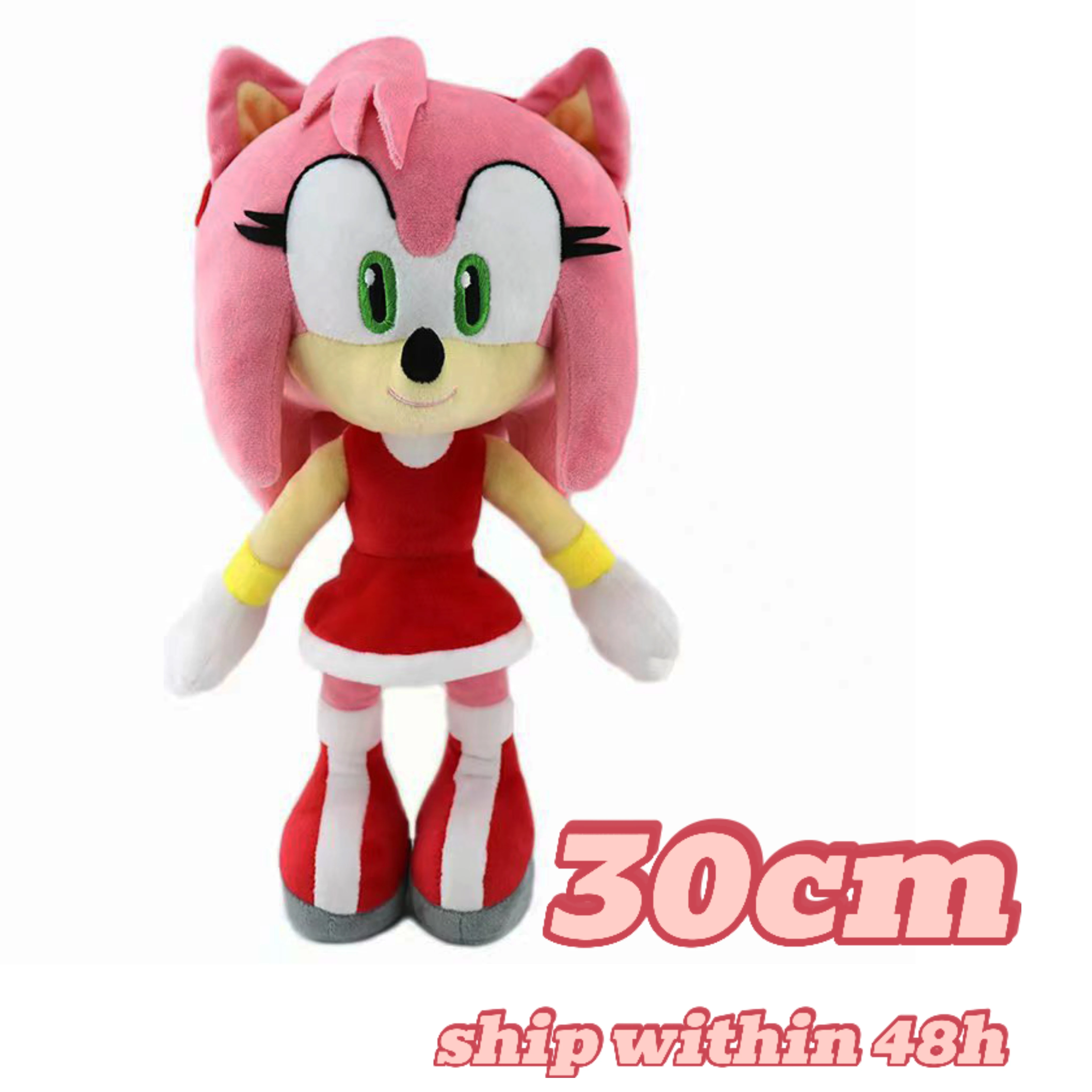 30Cm Amy Sonic Peluche Rose Knuckles Tails Peluche Carino Morbido Farcito Peluche Bambola Ombra Il Riccio