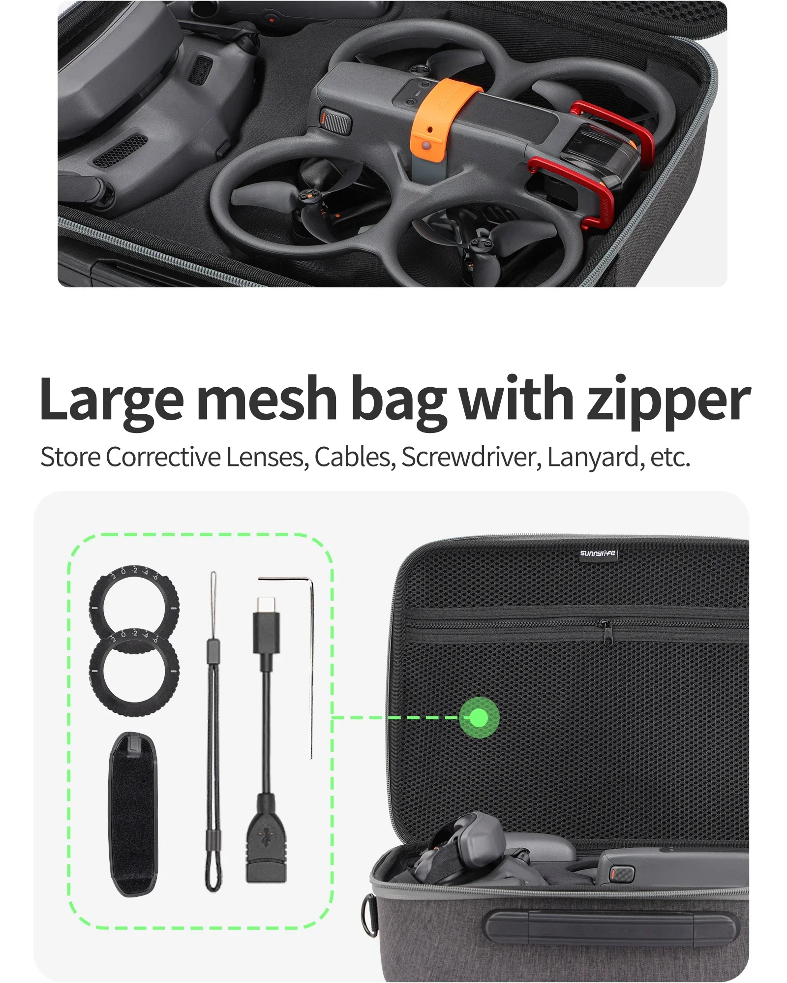 Storage Handbag for DJI Avata 2 Goggles 3 Portable Carrying Case Shoulder Bag for DJI Avata FPV Control 2 3 Travel Box