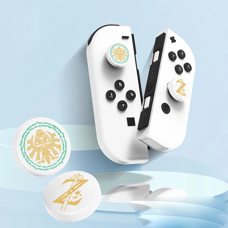 Per Zelda Silicone Thumb Grip Caps Switch Lite Joystick Caps Per Nintendo Switch E Switch Oled Thumb Stick Grips Accessori