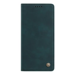 Luxury Solid Color Leather Magnetic Phone Case Cover - Enhanced Protection - OPPO A5 Pro 4G (012 - Dark Green)