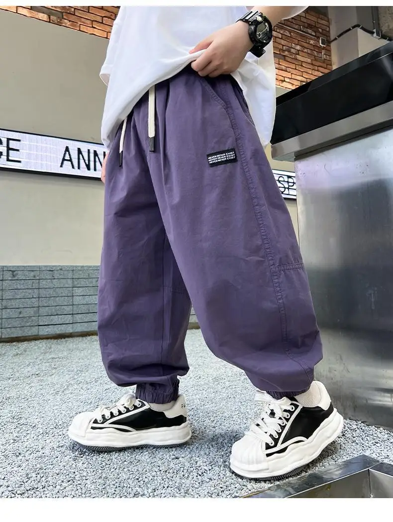 【AEAE】★Youth Cargo Pants / 2 Color 韓国発★ 110-160cm Cargo Pants For Kids Boys Korean Children Long