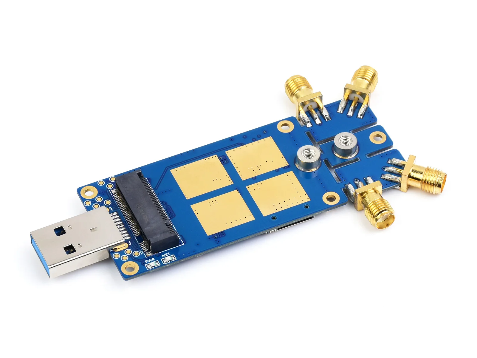 Módulo Dongle com Antenas Quad Usb 3.1 Port Dissipador de Liga de Alumínio M.2 Chave b Interface Suporte Simcom e Quectel Módulo 5g - Imagem 4