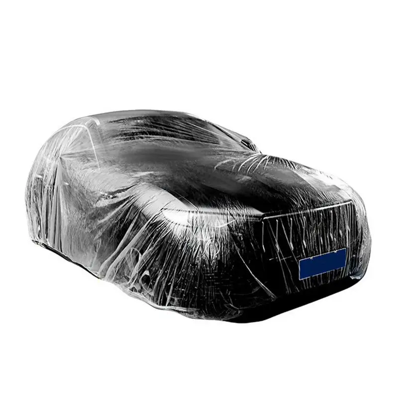 

1pc Car Transparent Cover durable PEVA automobile Full Protective Shield Universal Waterproof Outdoor car protection cover