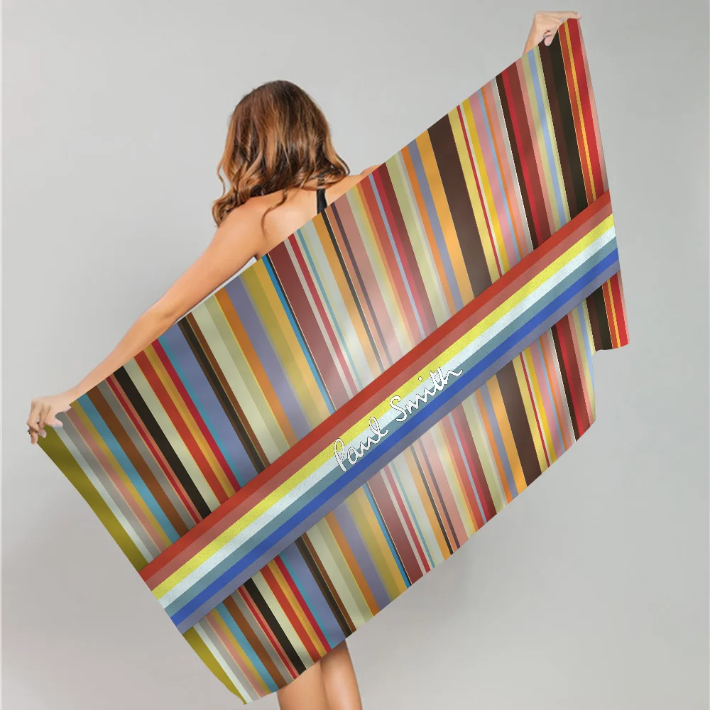 P-Paul S-smith Microfiber Printed Beach Towel Mountain Climbing Yoga Beach Swimming Running Absorbent Soft Towel 2