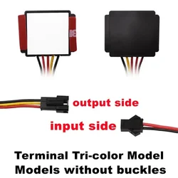 Tricolor LED Touch Switch Makeup Mirror with Electrodeless Dimming and Adjustable Lighting - DC12 - 24V (Type 3)