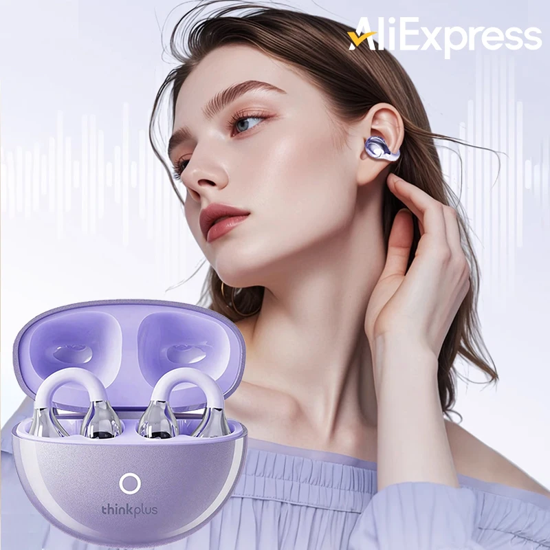 سماعات أذن Thinkplus OWS بمشبك للأذن، سماعات بلوتو...