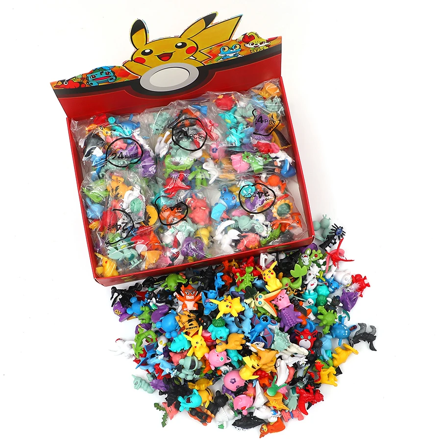 Figurines Pokémon de 24 à 144 Styles, Jouets d'Anime Pikachu, Décoration  Ornementale, Jouets de Renforcement, Poupées Modèles, Cadeaux d'Anniversaire  pour Enfant