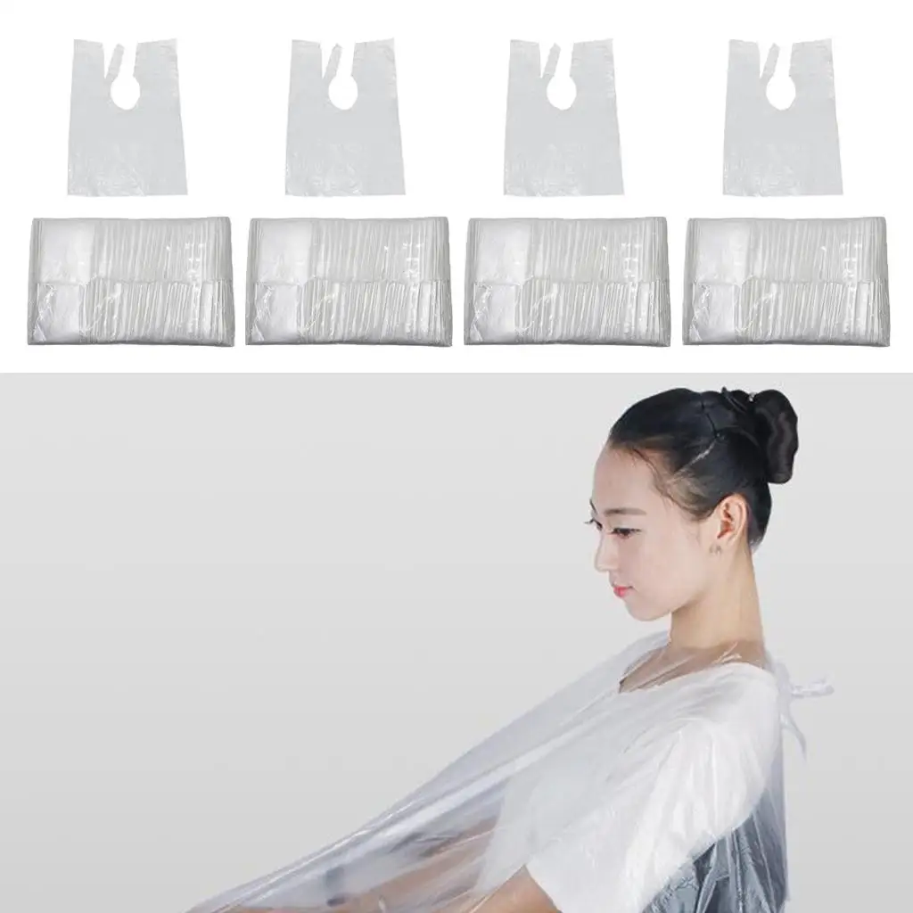 

400x Disposable Salon Hair Cutting Capes Gowns Barber