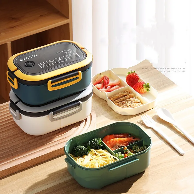 Cute Lunch Box For Kids Compartments Microwae Bento Lunchbox Children Kid School Outdoor Camping Picnic Food Container Portable Kitchen