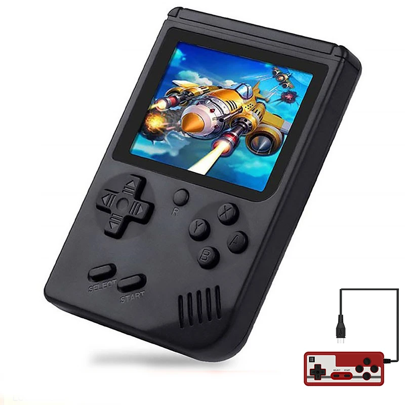 800 Retro Console Double Handheld Game Player Battery 3.0 Inch LCD Built-in 400 Video Games Gift for Kids Classic Videoconsolas