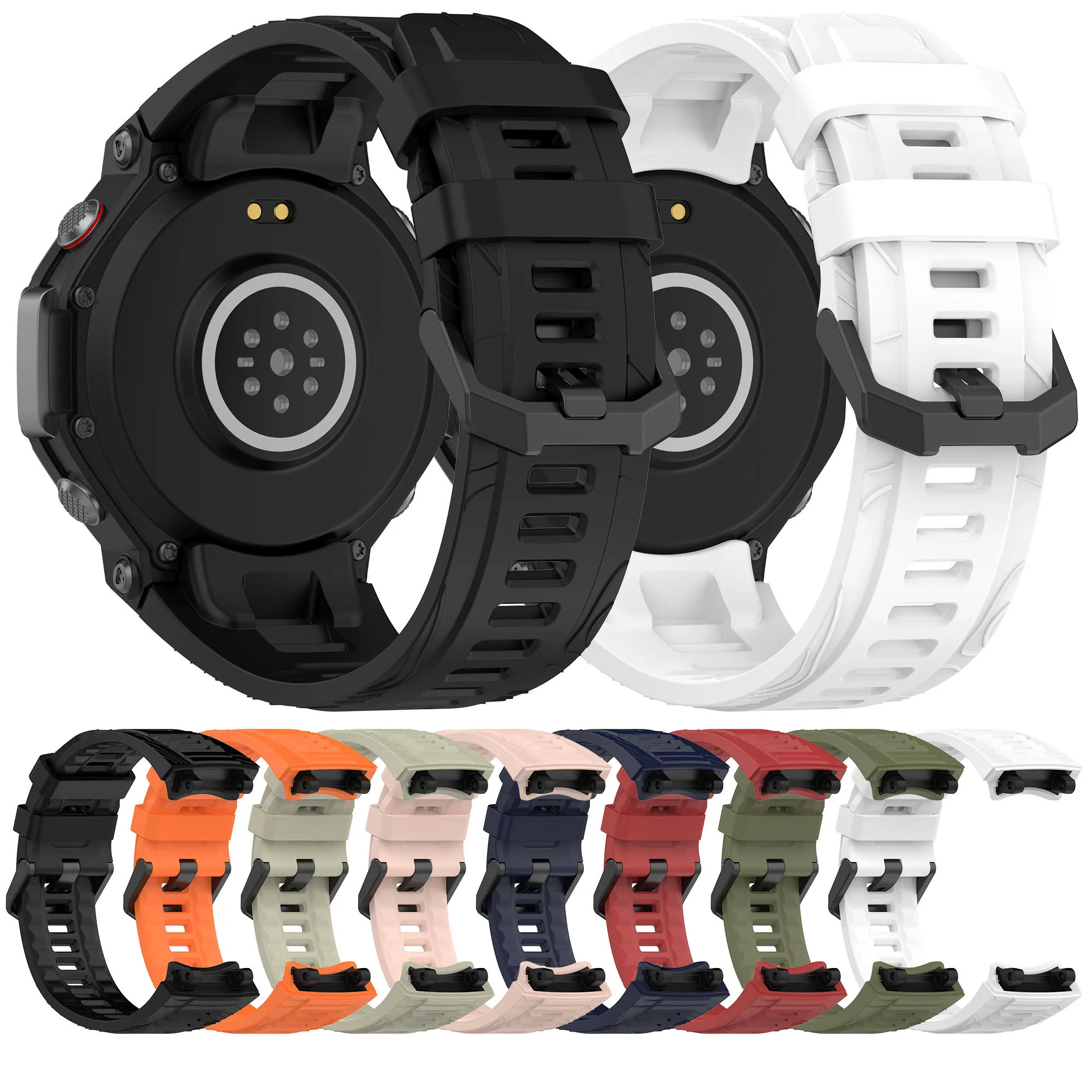 Premium Sport Silicone Strap for Smartwatches - Durable Replacement Bracelet