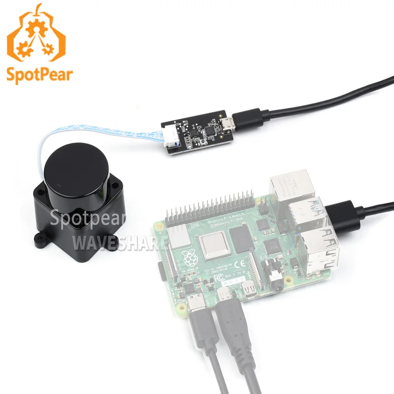 

DTOF Laser Ranging Sensor 360° Omni-Directional Lidar UART Bus D500 Developer Kit