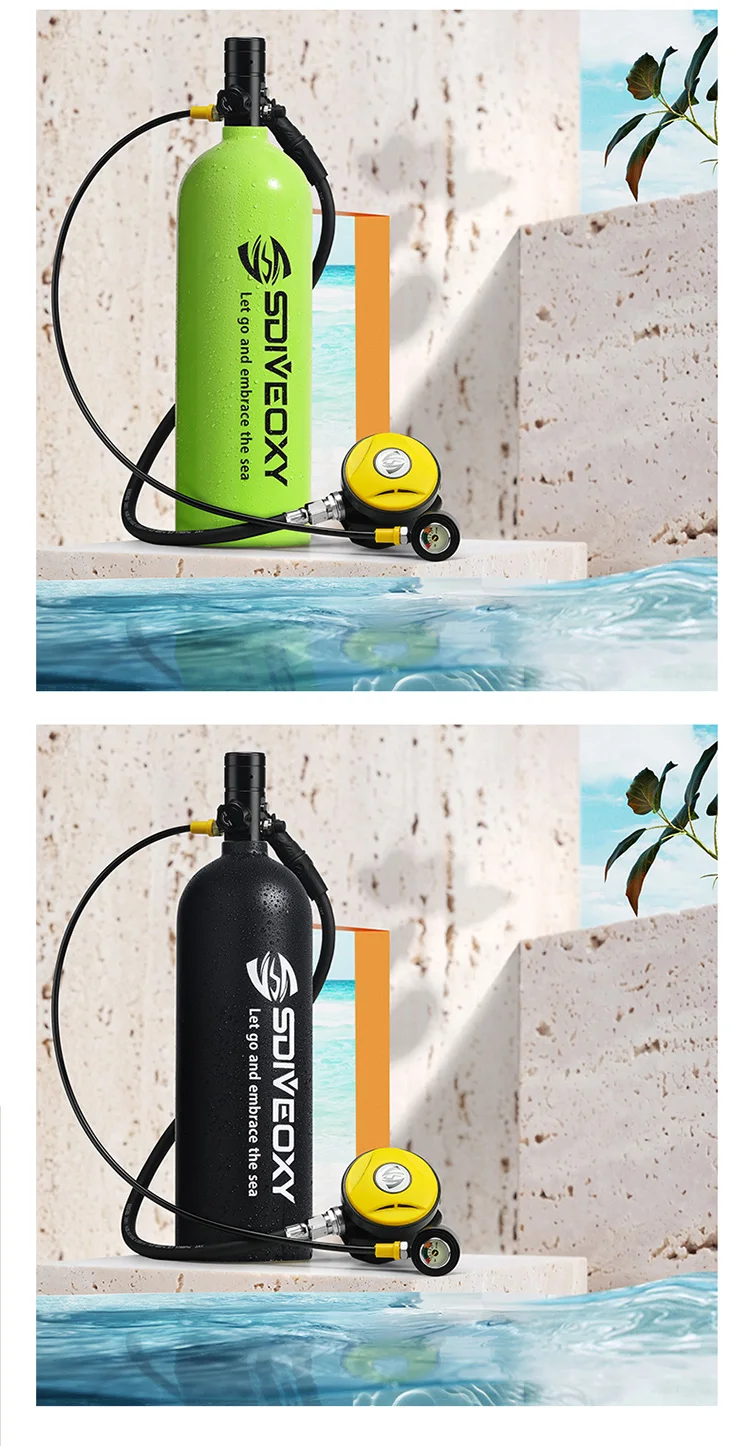 4L Scuba Diving Cylinder Oxygen Tank Set Snorkeling Respirator Fish Gill Oxygen