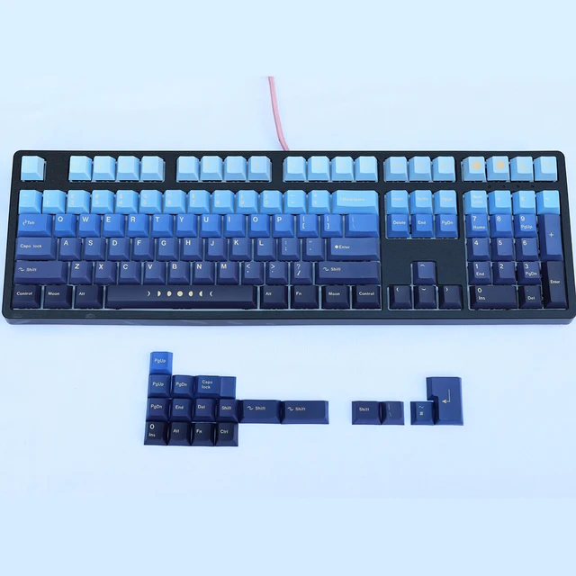 124 Keys Lotus Keycap Set OEM Profile PBT Keycaps Dye Sub Keycap for Cherry  Mx Gateron Kailh Switch Mechanical Keyboard 