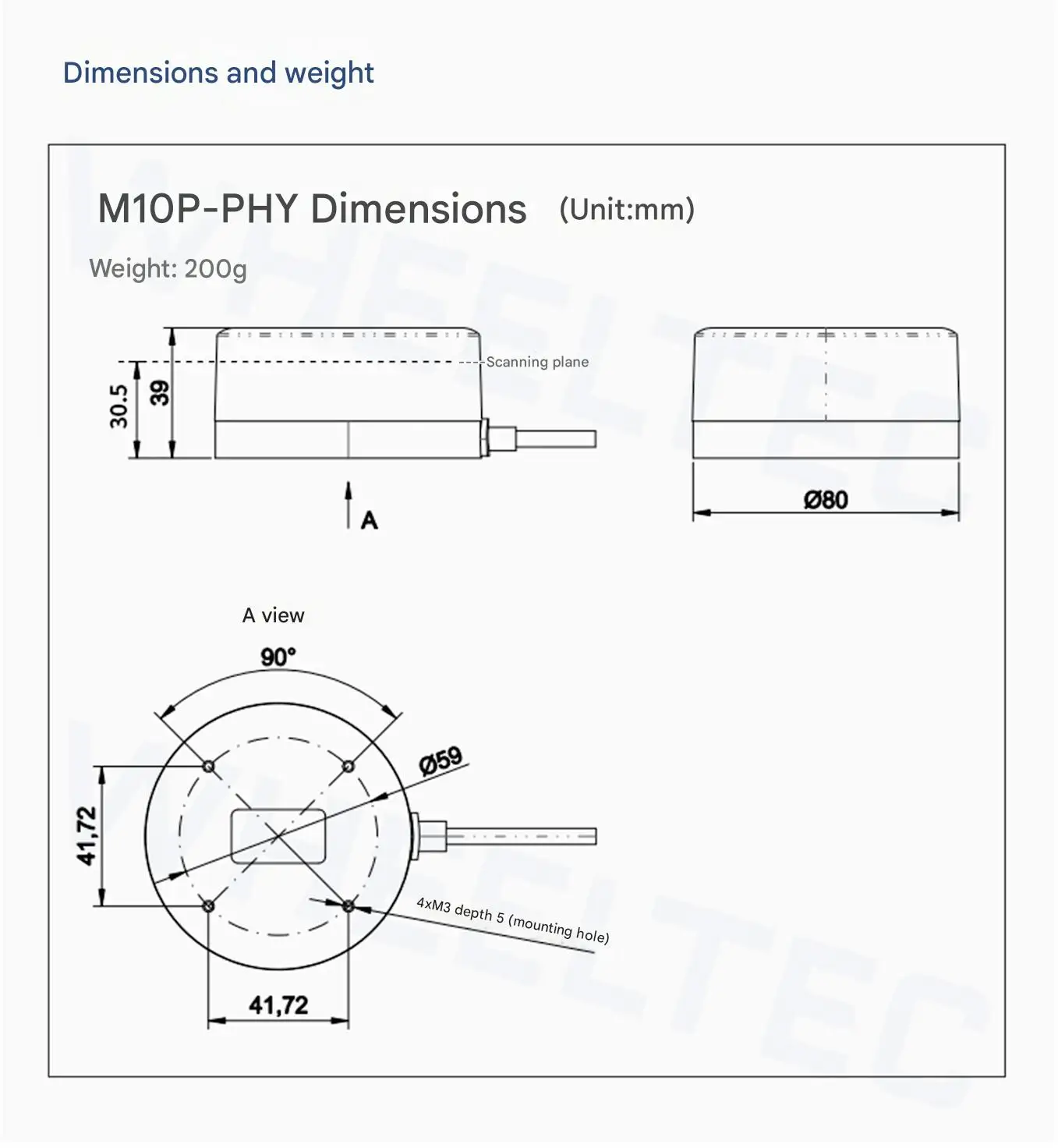 LSLiDAR M10P-PHY Industrial LiDAR