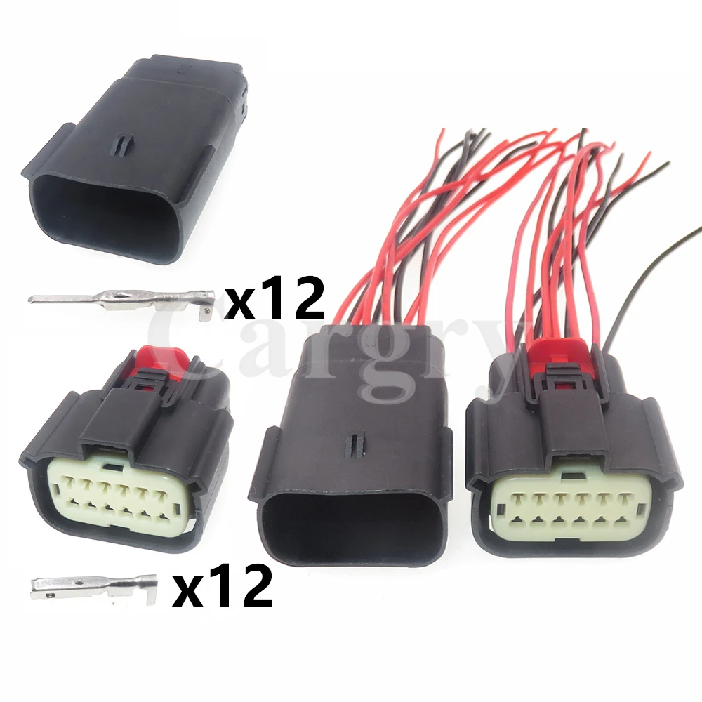 1 Set 12P 33472-1201 33482-1201 Connettore Sigillato Per Auto Per Ford Focus Mondeo Buick Chevrolet Presa Di Cablaggio Per Fari Automobilistici