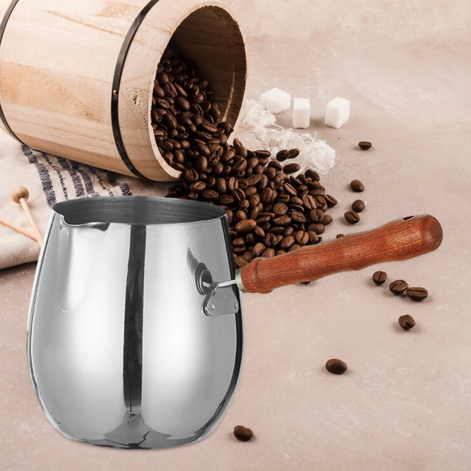 Coffee Pot 304 Stainless Steel Oil Splashing Small Pot