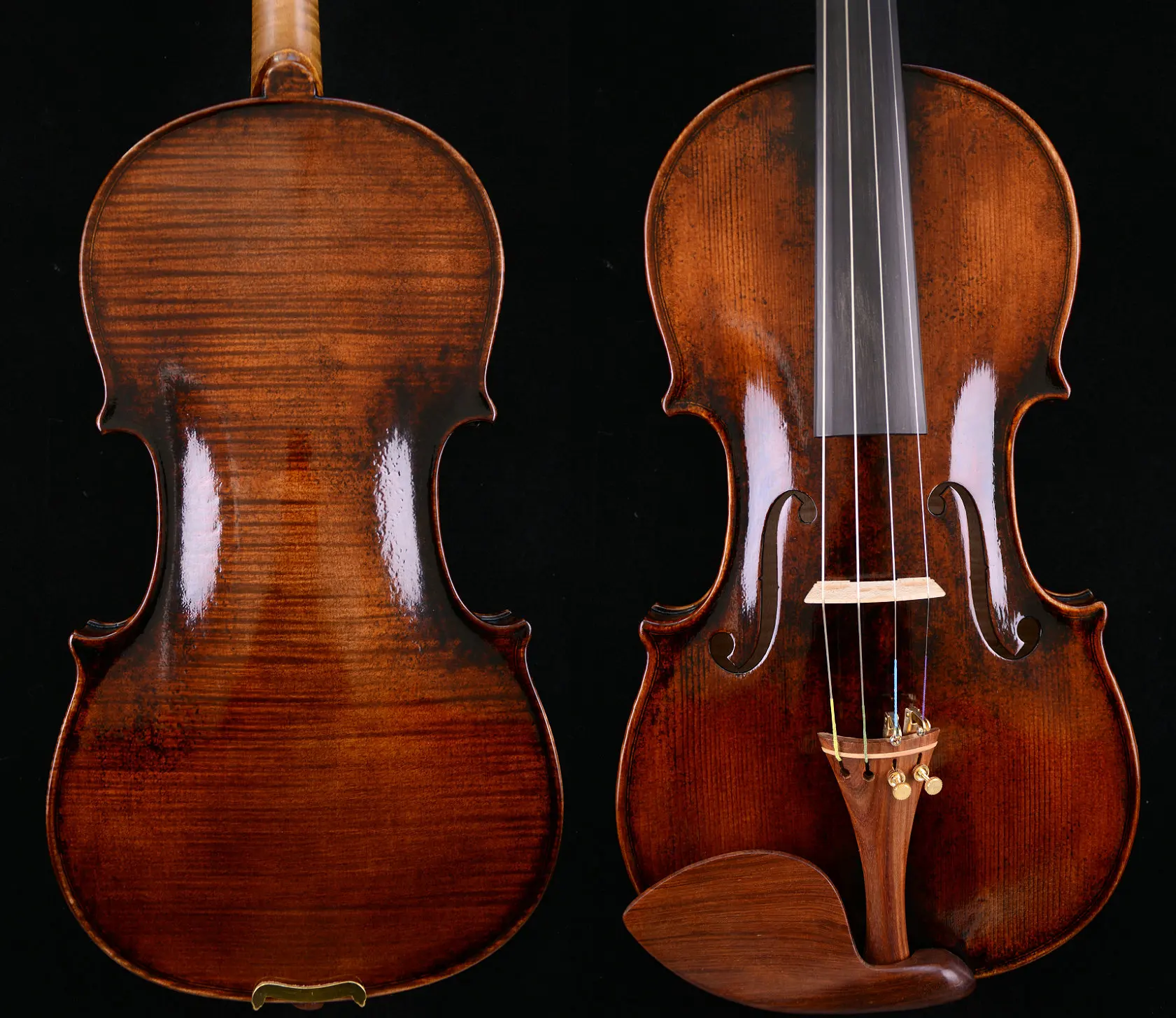 Actual Photo Outstanding Sounding Violin Stradivari Violin Master Wang's Own Work No. W70