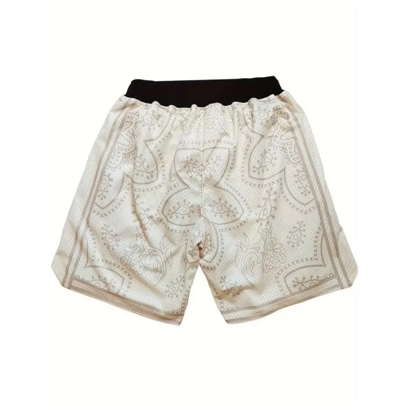Sports Shorts Men's Basketball Shorts Breathable Mesh Drawstring Outdoor Sports and Fitness Casual Pants