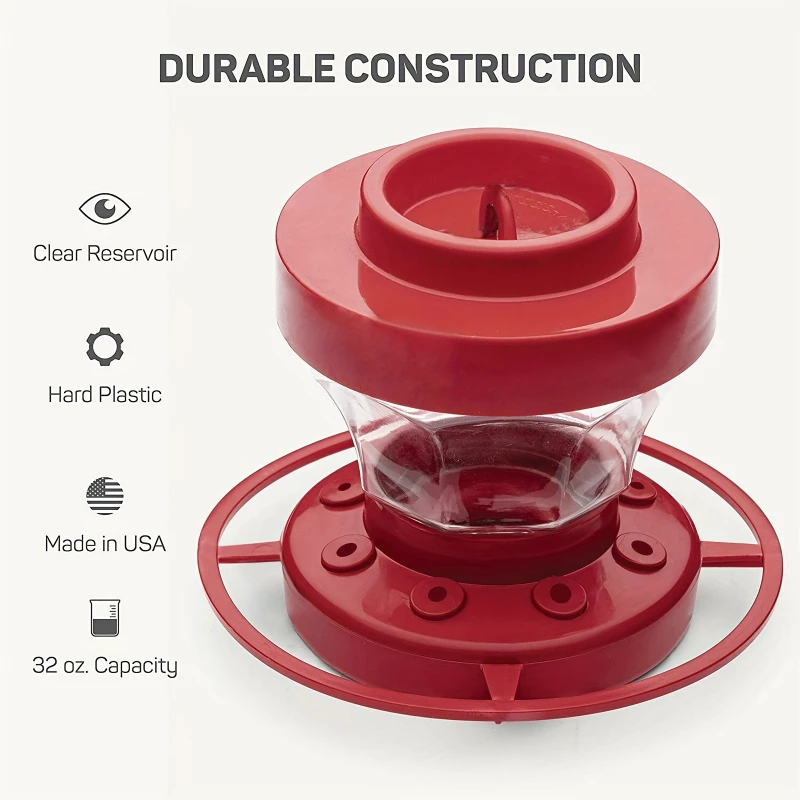 Bird Feeder Bird feeder with 8 hanging feeding ports Detachable Hummingbird feeder Suitable For Outdoor Garden And Courtyard