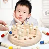 Children's Wooden Multifunctional Memory Chess Exercise Children's Color Memory Cognitive Table Games Chess Educational Toys 6