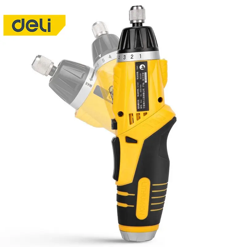 Deli Electric Drill Lithium Battery Screwdriver Head Household