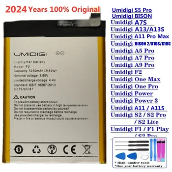 2024 Original Battery For UMI Umidigi A5 A7 A7S A9 Pro A11S A13S A11 Pro Max Bison GT2 X10S F2 F1 Power 3 S2 G1 C1 Z2 S3 S5 Pro