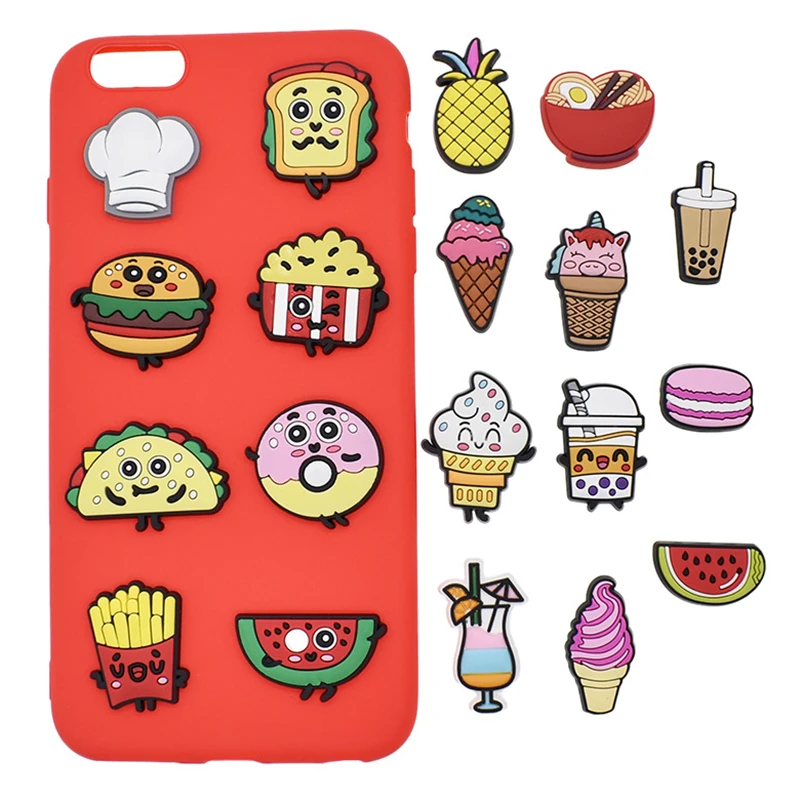 Charming Food & Drink Shoe Charms – Festive Accessories