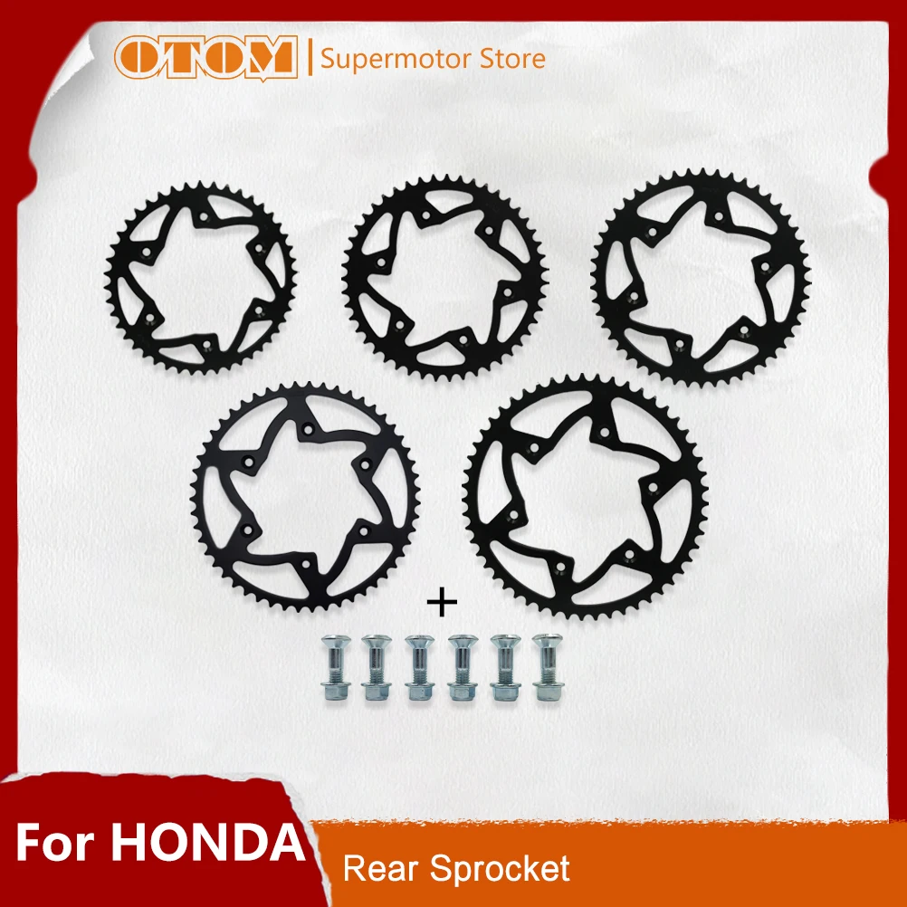 OTOM Motorcycle 45/47/49/51/52T Rear Sprocket Lightweight Steel Chain Plate For HONDA CR125/250R CRF250F CRF250X/RX CRF450 XR400
