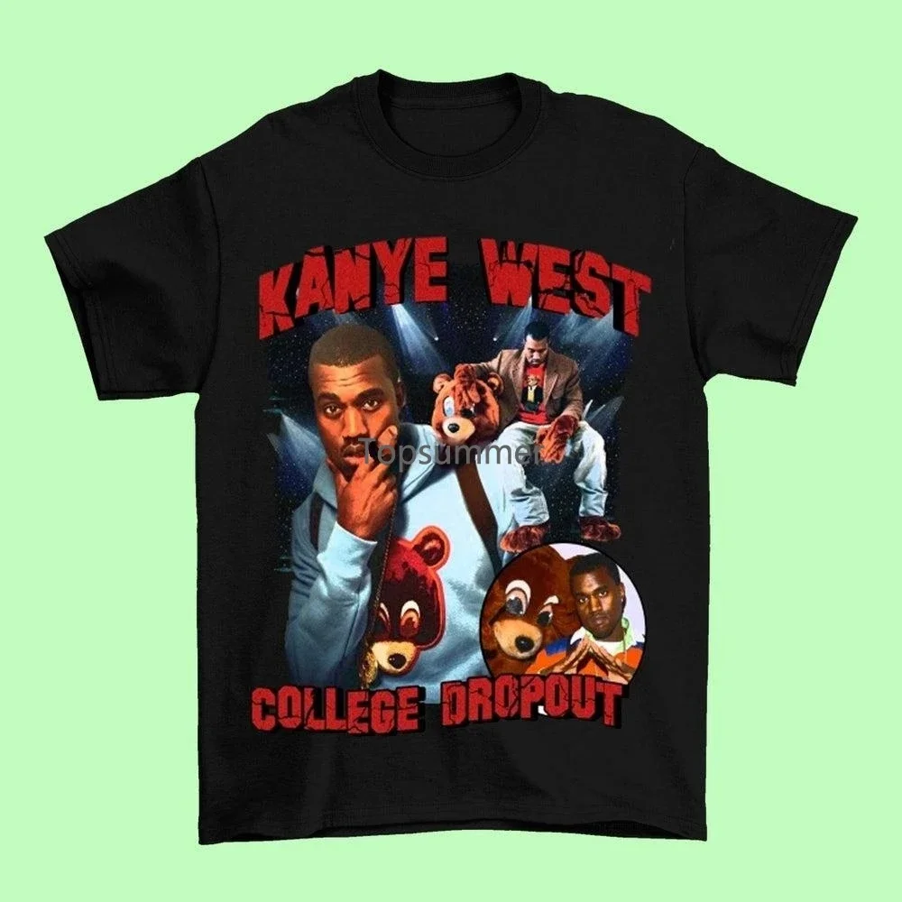 

Kanye West, футболка Kanye West College, футболка Kanye West Rapper, хип-хоп, футболка для фаната