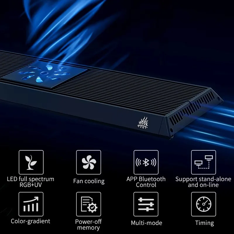 WEEK AQUA P600pro 90w アクアリウムRGB+UV WEEK AQUA P600 PRO Series RGB-UV Full spectrum App control