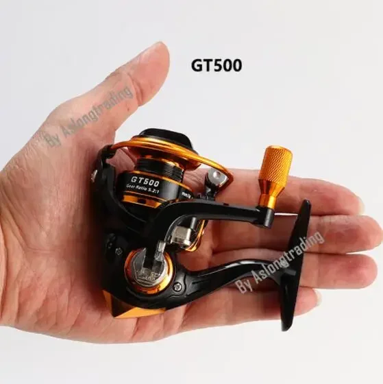 Spinning Fishing Reels Mini 500 series Full Metal Spool Bass Sea Saltwater Wheel Ice Fishing Lure Small Size