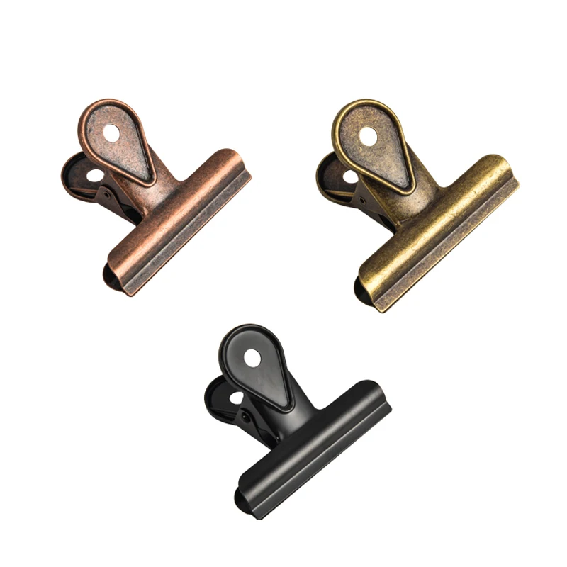 Vintage Metal Dovetail Clips Chancery Paper Documents Organizer Metal Binder Clips Notes Letter