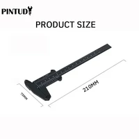 1PC plastique vernier étrier affichage numérique étrier Mini texte jouer étrier étudiant vernier règle 0 à 150mm outil de mesure 4